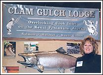 Clam Gulch Lodge, Alaska, booth at the ISE Expo