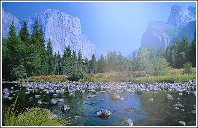 Yosemite Park in California.