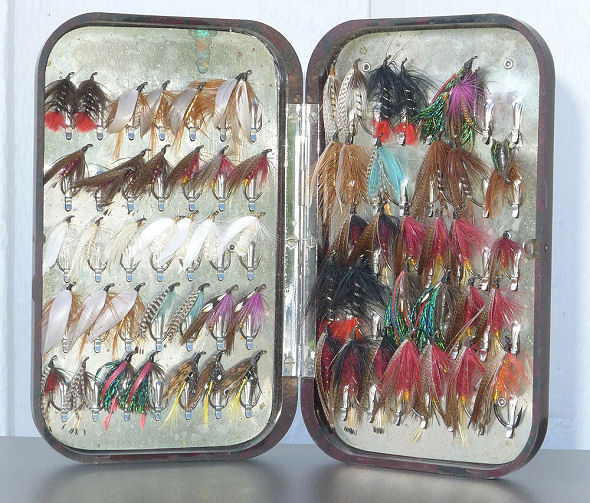 Hardy Flybox, trout flies